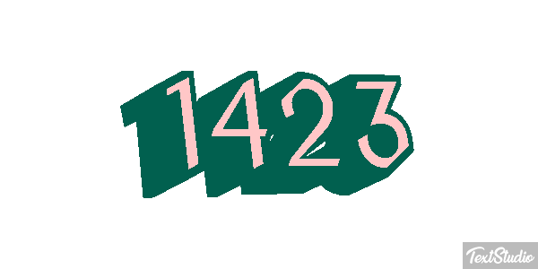 1423 Текстовый эффект