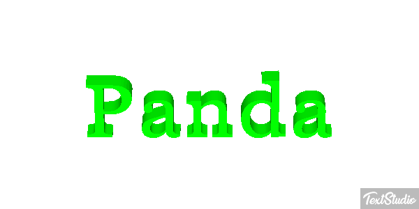 Panda Metin efekti