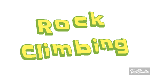 Rock Climbing Text effect