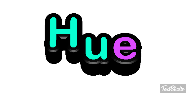 Hue Effetto testo