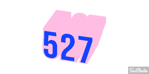 527 Text effect