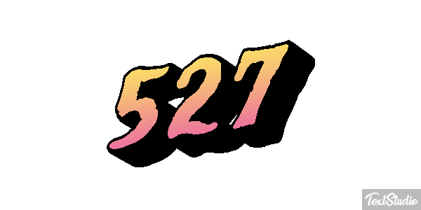 527 Text effect