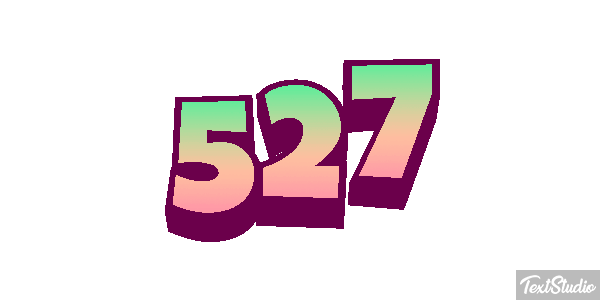 527 Text effect