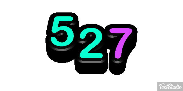 527 Text effect
