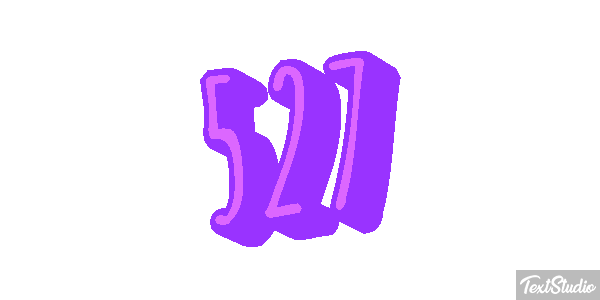 527 Text effect