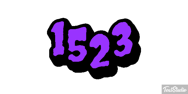 1523 Text effect