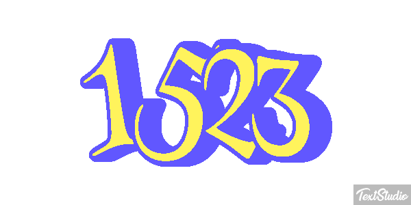 1523 Text effect