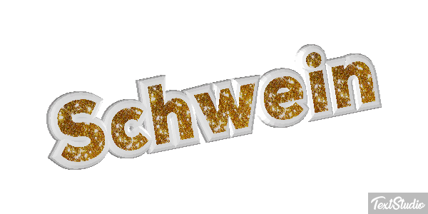 Schwein Texteffekt