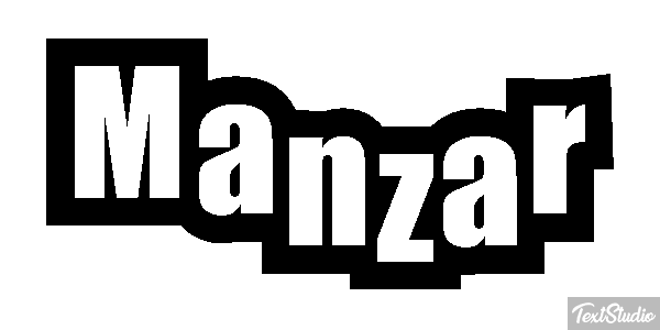 Manzar Text effect