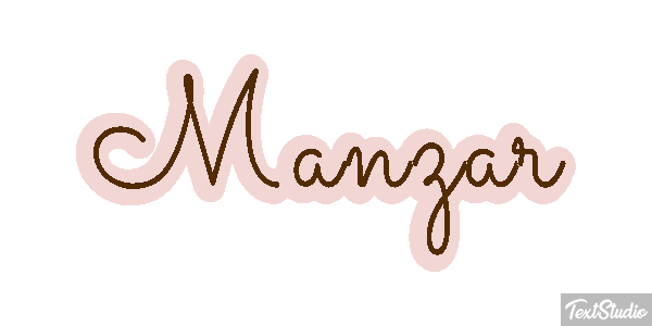 Manzar Text effect