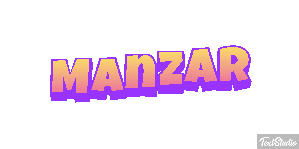 Manzar Text effect
