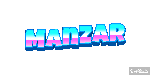 Manzar Text effect