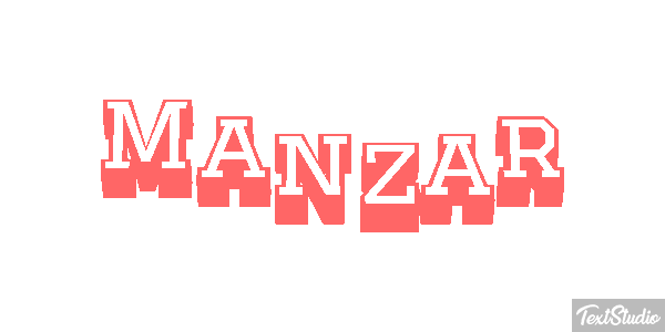 Manzar Text effect
