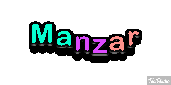Manzar Text effect