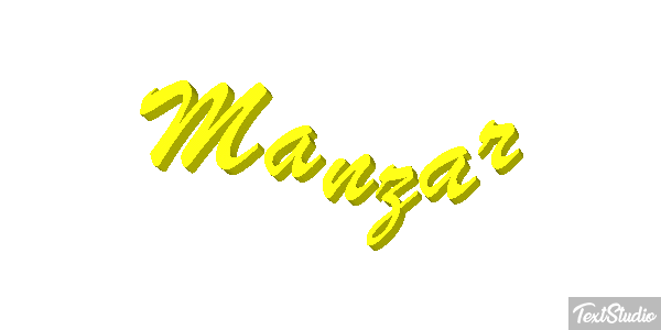 Manzar Text effect