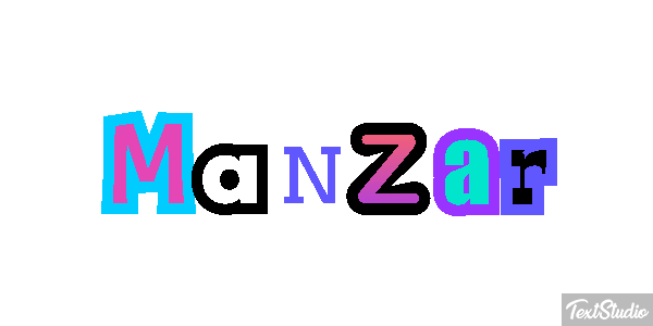 Manzar Text effect