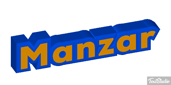 Manzar Text effect