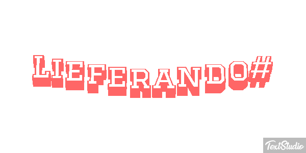 Lieferando# Text effect