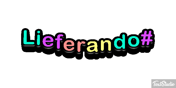 Lieferando# Text effect