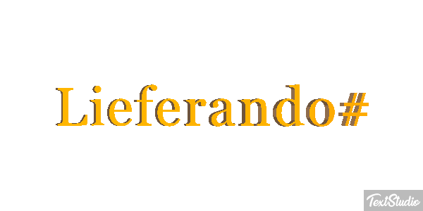 Lieferando# Text effect