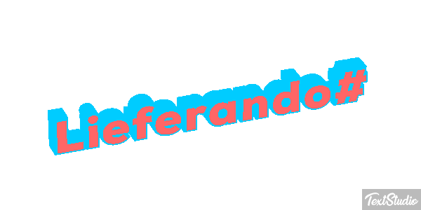 Lieferando# Text effect