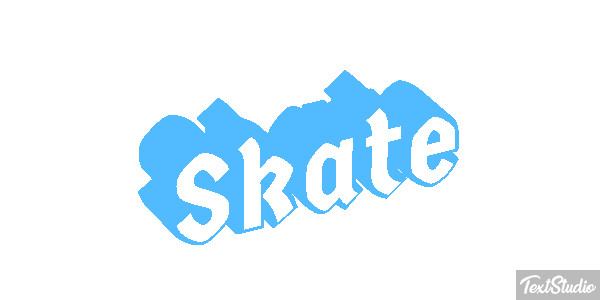 Skate Текстовый эффект