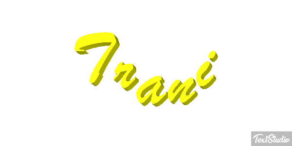 Trani Tekst effect
