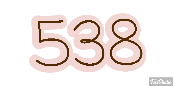 538 Effet de texte