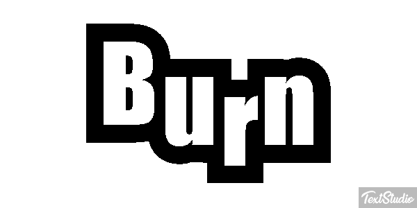Burn Text effect