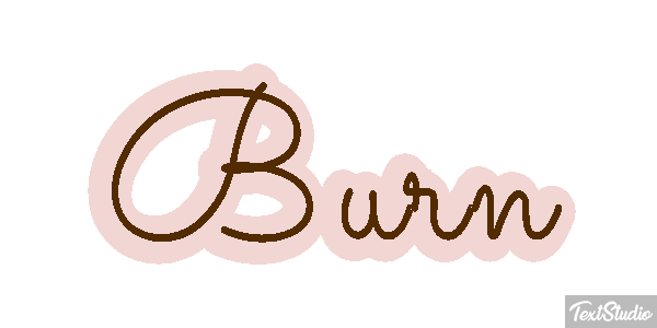 Burn Text effect