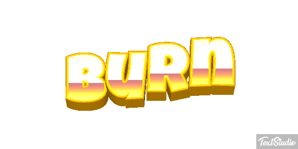 Burn Text effect