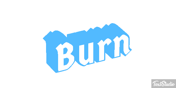 Burn Text effect