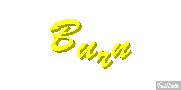 Burn Text effect