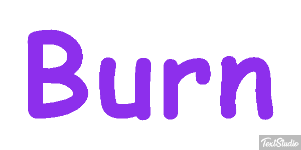 Burn Text effect