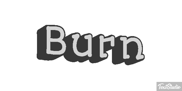 Burn Text effect