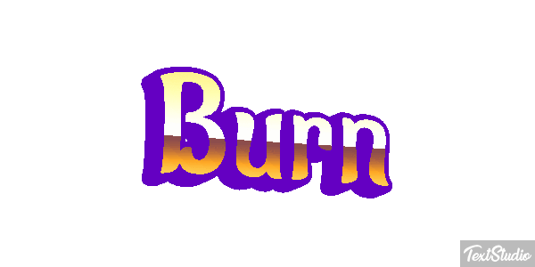 Burn Text effect