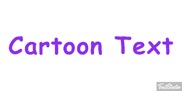 Cartoon Text Texteffekt
