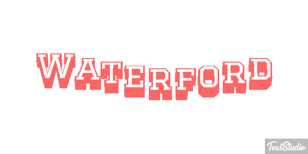 Waterford Efecto de texto