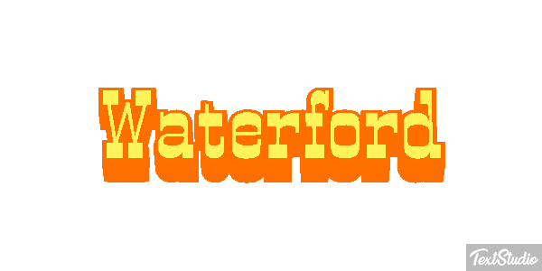 Waterford Efecto de texto