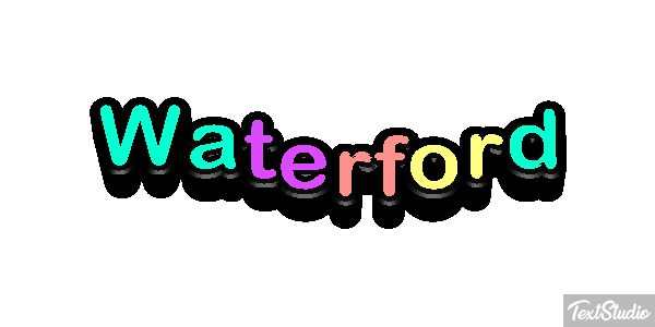 Waterford Efecto de texto