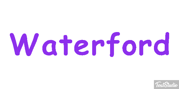Waterford Efecto de texto