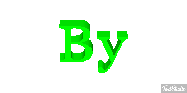 By Text effect