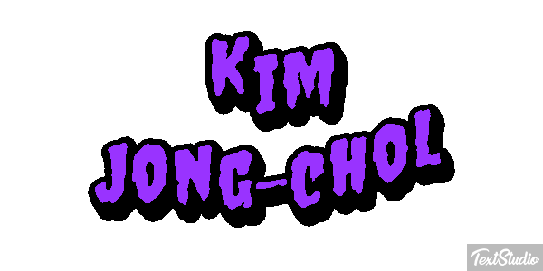 Kim Jong-chol Text effect