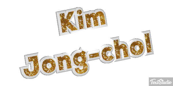 Kim Jong-chol Text effect