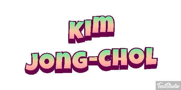 Kim Jong-chol Text effect