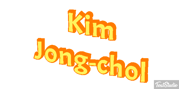 Kim Jong-chol Text effect