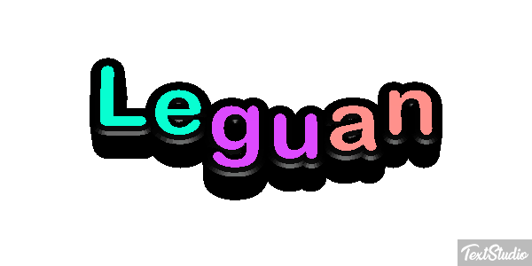 Leguan Texteffekt