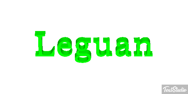 Leguan Texteffekt