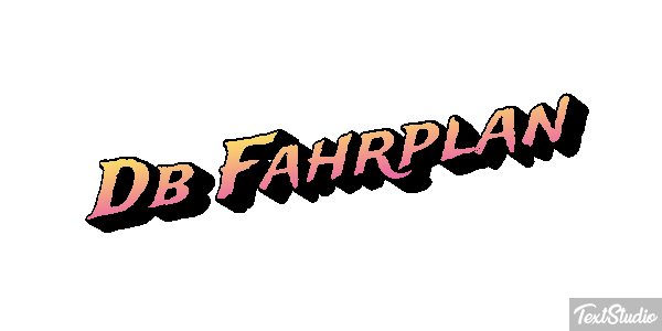Db Fahrplan Texteffekt