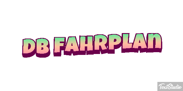 Db Fahrplan Texteffekt